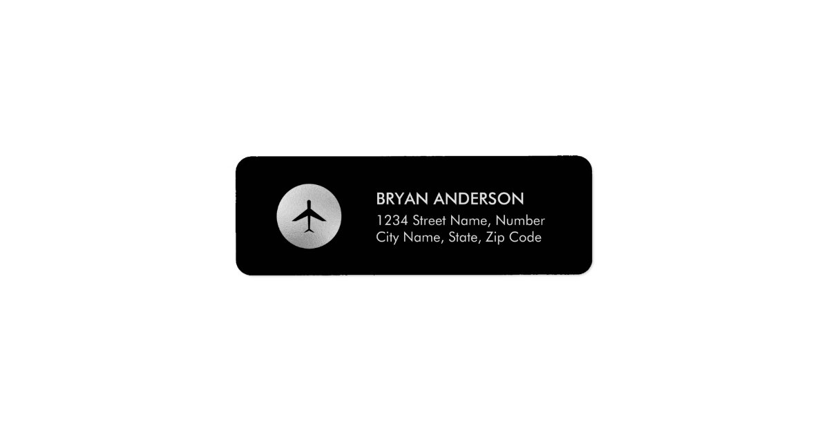 Airplane Address Label Zazzle