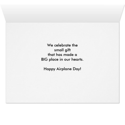 Airplane Adoption Day Gift (Inside Horizontal (Bottom))