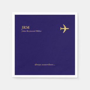 Airplane Airline Aviation Pilot Party Napkins