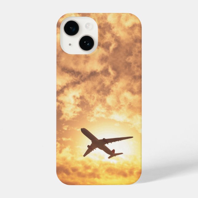 Airplane Airliner Pilot Commercial Flight Flying iPhone Case (Back)