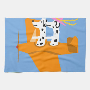 Airplane and Dalmatians Towel