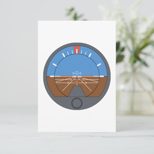 Airplane Attitude Indicator (Standing Front)