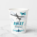 Airplane Aviation Any Age Birthday Party Paper Cups | Zazzle