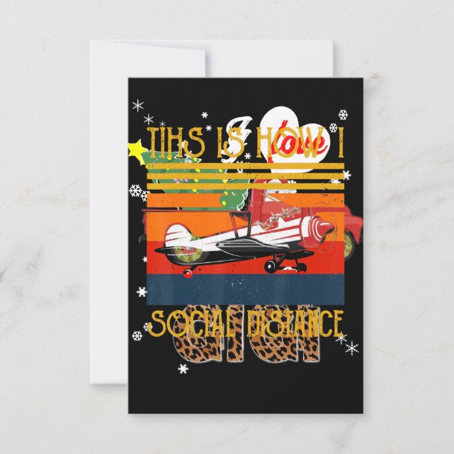 Airplane Aviation Pilot Funny This Is How Invitation (Front)