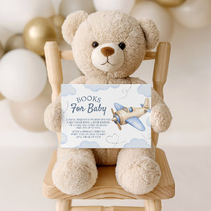 Airplane Aviator Books for Baby Insert Card