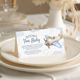 Airplane Aviator Books for Baby Insert Card