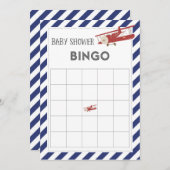 Airplane Baby Shower Bingo Card (Front/Back)