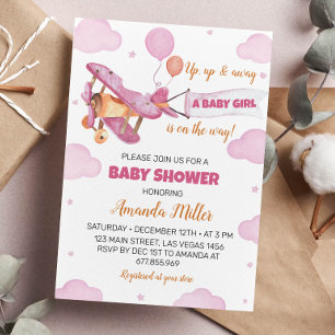 Airplane Baby Shower Invitation