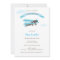 Airplane  Baby Shower Invitation - Blue and Brown