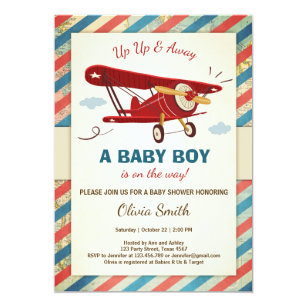 airplane invitations zazzle
