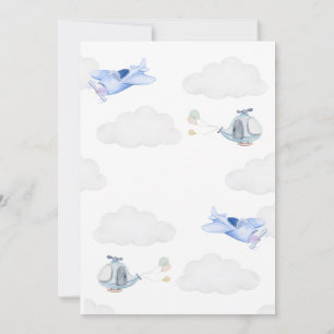 Airplane Babyshower Invitation