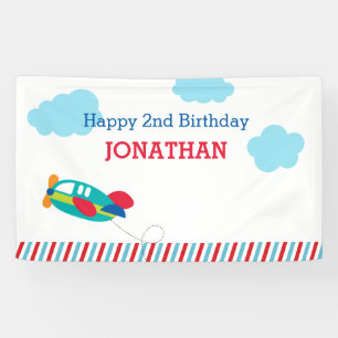 Airplane Backdrop Banner (Personalized)