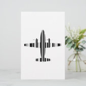 AIRPLANE BAR CODE Jetstream Barcode Pattern Design (Standing Front)