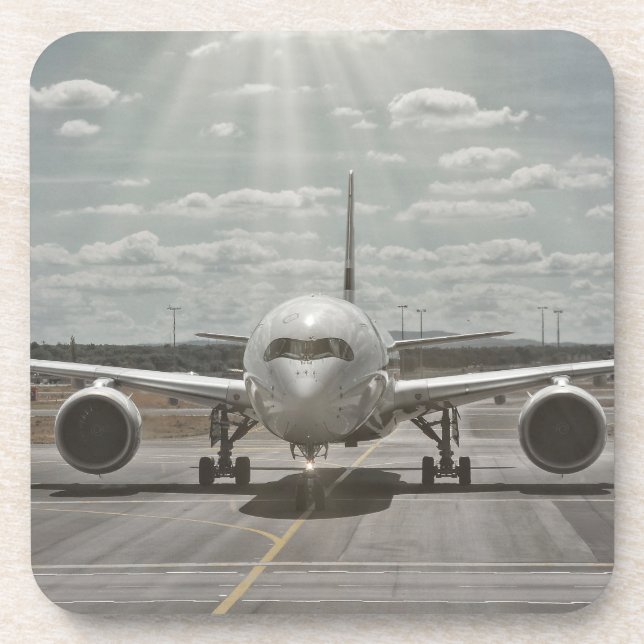 Airplane    beverage coaster (Front)