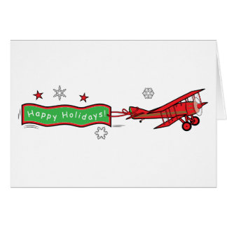 Airplane Christmas Cards - Greeting &amp; Photo Cards | Zazzle