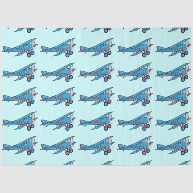 Airplane: Biplane Tissue Paper (Front)