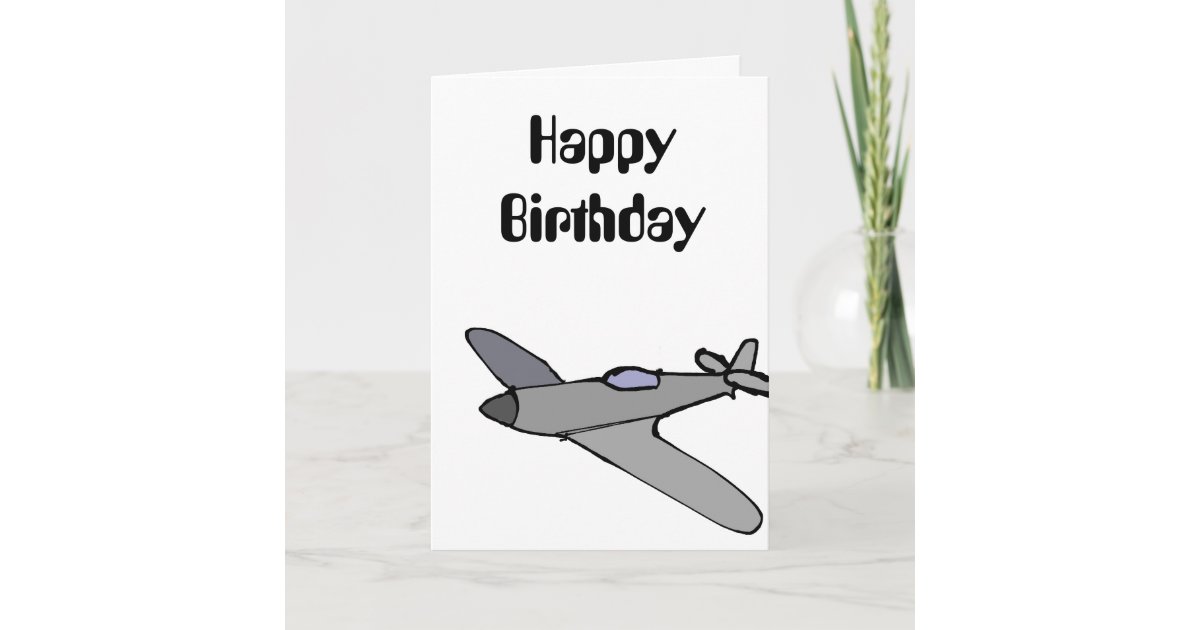 Airplane Birthday Card | Zazzle.com