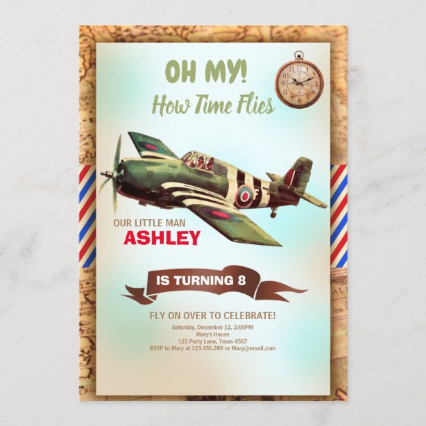 Pilot Invitations Zazzle