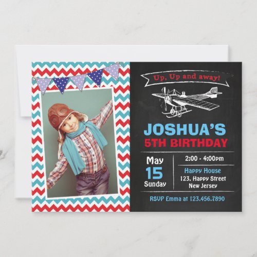 Airplane Birthday Invitation