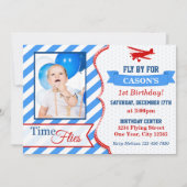 Airplane Birthday Invitation | Photo Invite (Front)