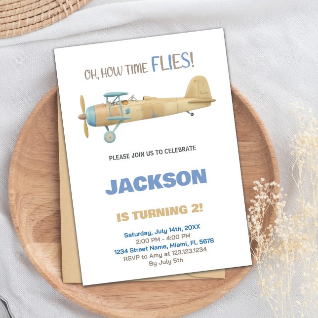 Airplane Birthday Invitations (Airplane Birthday Invitations)