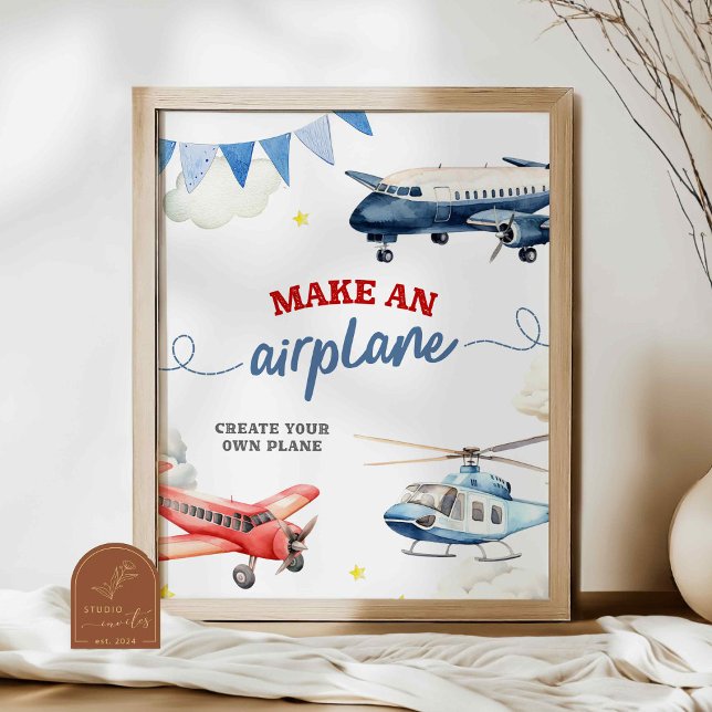 Airplane Birthday Make an Airplane Custom Sign (Creator Uploaded)