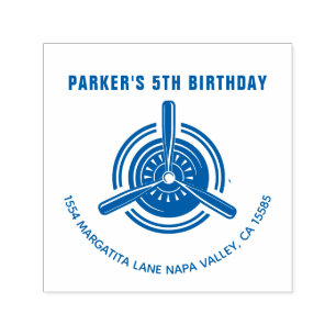 Airplane Birthday Self-inking Stamp