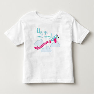 Airplane Birthday T-Shirt for Girls