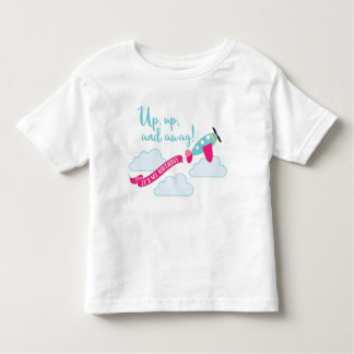 Airplane Birthday T-Shirt for Girls