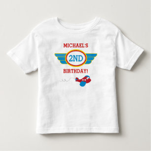 Airplane Birthday T-shirt Toddler Kid