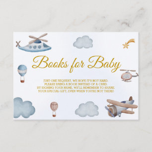 Airplane Books for Baby Enclosure Card