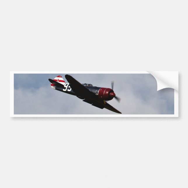 Airplane Bumper Sticker (Front)