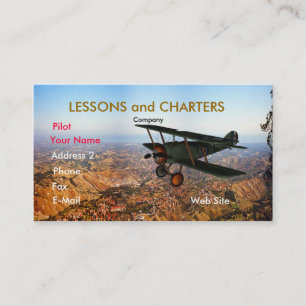 Airplane Business Card