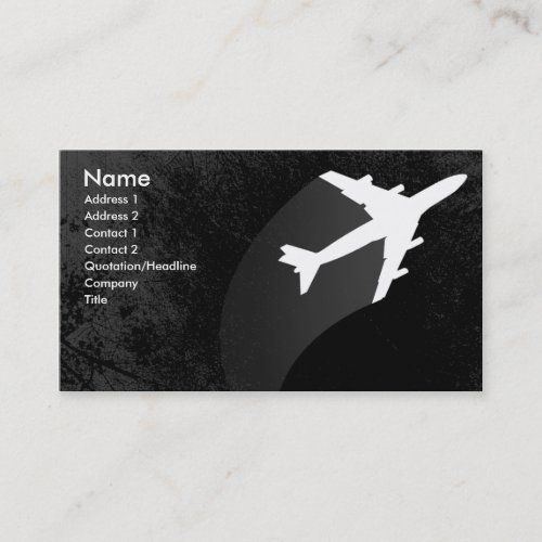 Airplane Business Card