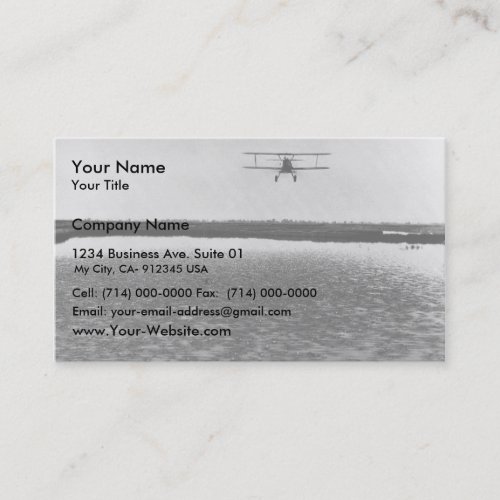 Airplane Business Card