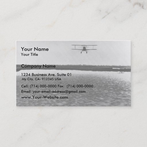 Customizable Airplane Business Card Templates