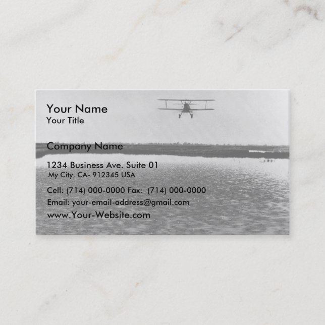 Airplane Business Card (Front)