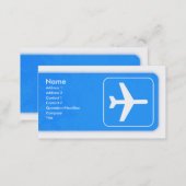 Airplane Business Card template (Front/Back)