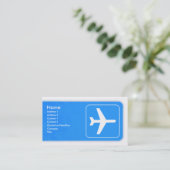Airplane Business Card template (Standing Front)