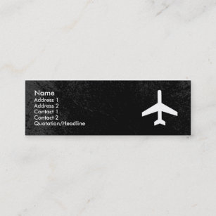 Airplane Business Card template