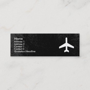 Airplane Business Card Template by businesscardtemplate at Zazzle