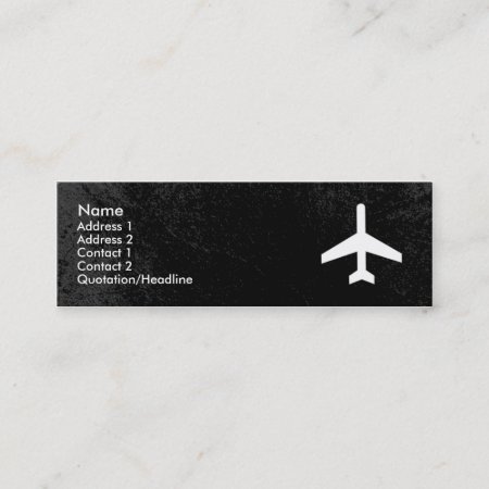 Airplane Business Card Template