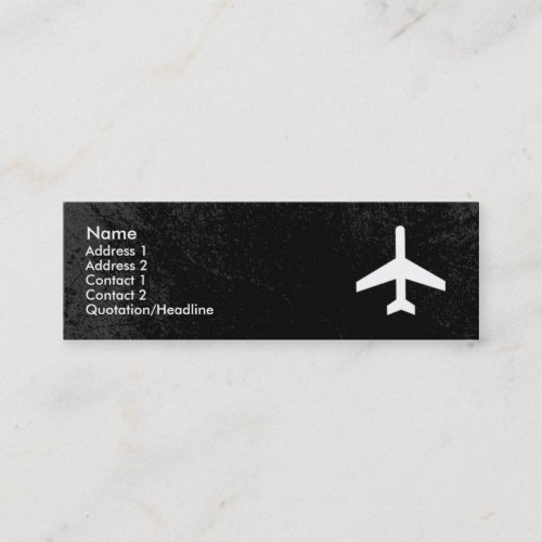 Airplane Business Card template Business Card