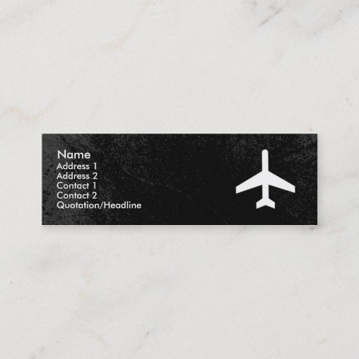 Customizable Airplane Business Card template Business Card