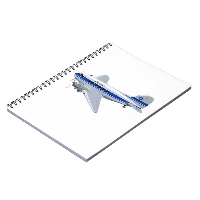 Airplane Cartoon Notebook (Left Side)