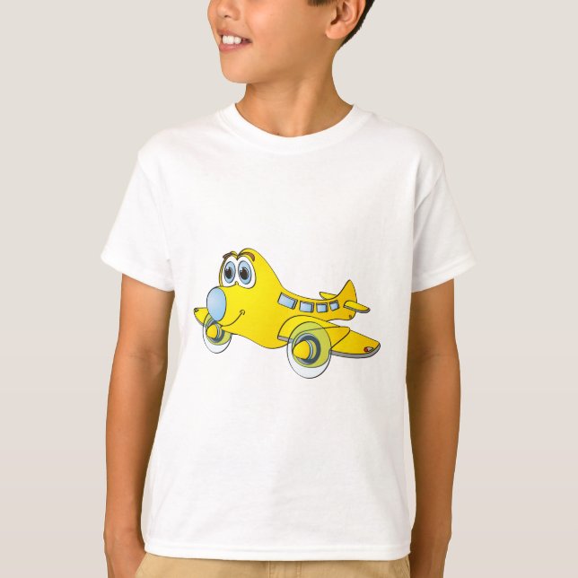 Airplane Cartoon T-Shirt (Front)
