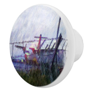 Airplane Ceramic Knob