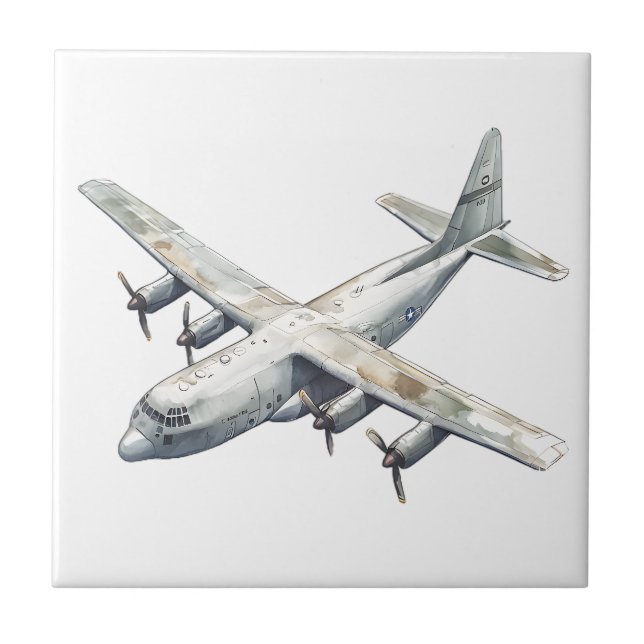 Airplane Ceramic Tile (Front)