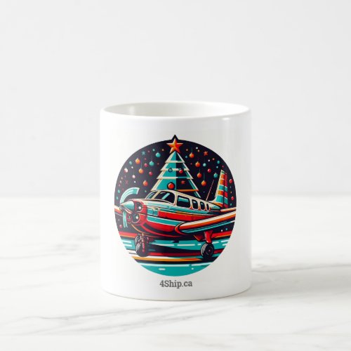 Airplane Christmas Mug