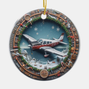 Airplane Christmas Ornament